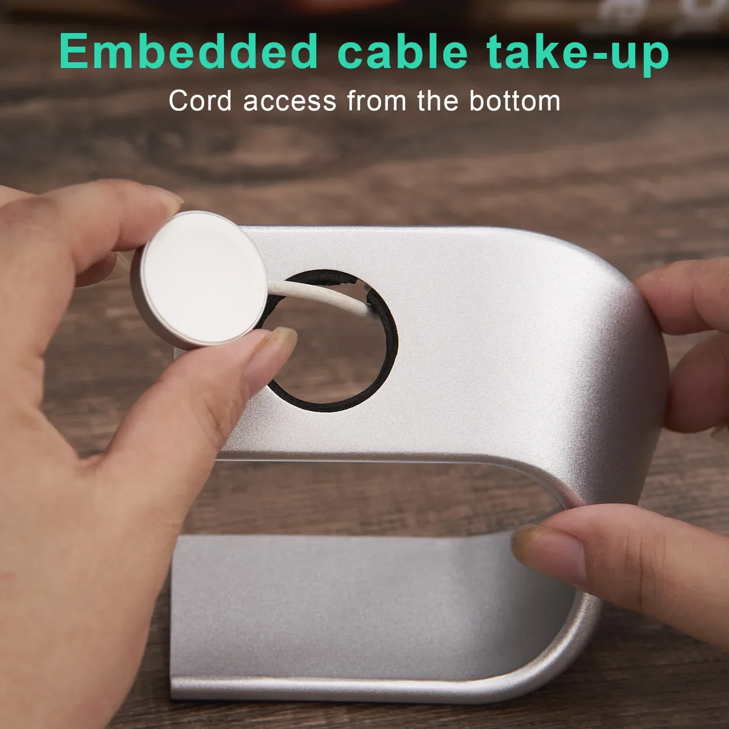 Apple Watch Charger Stand, Apple Watch Charging Bracket U-shaped Metal Aluminum Charger Stand Holder Apple Watch Series IWatch Ultra 2 10 9 8 7 6 5 4 Portable Charging Base Bracke