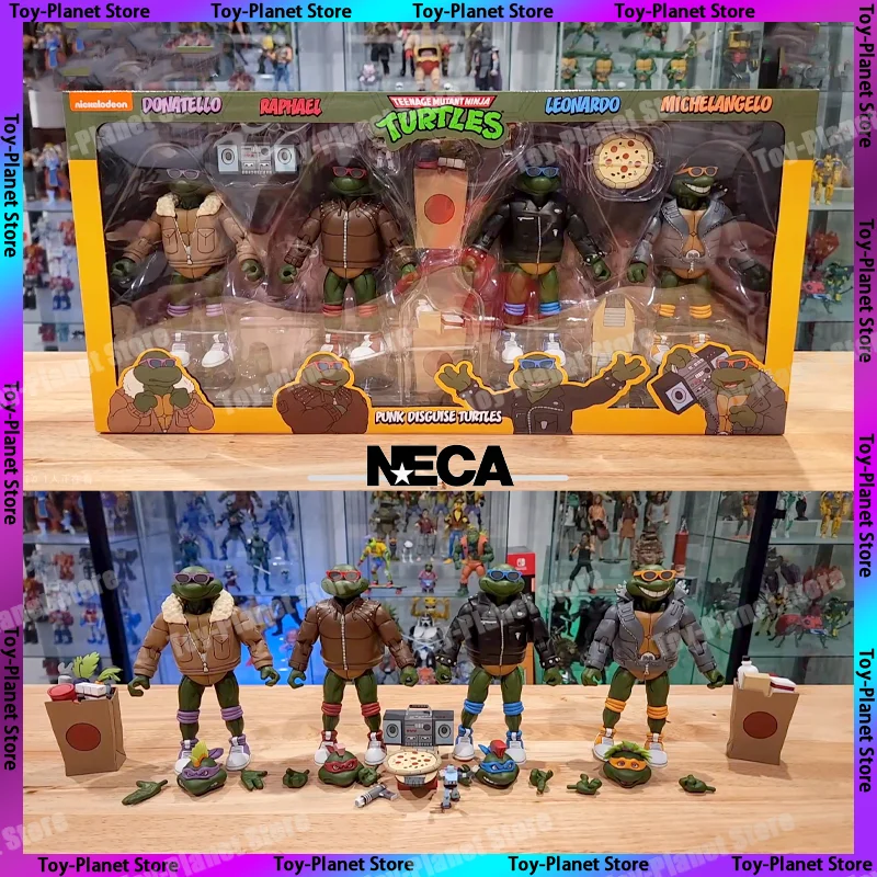 

[В наличии] Neca панк Маскировка Tmnt фигурки черепашек Рафаэль Donatell фигурки черепашек Аниме Фигурка модель подарки игрушки