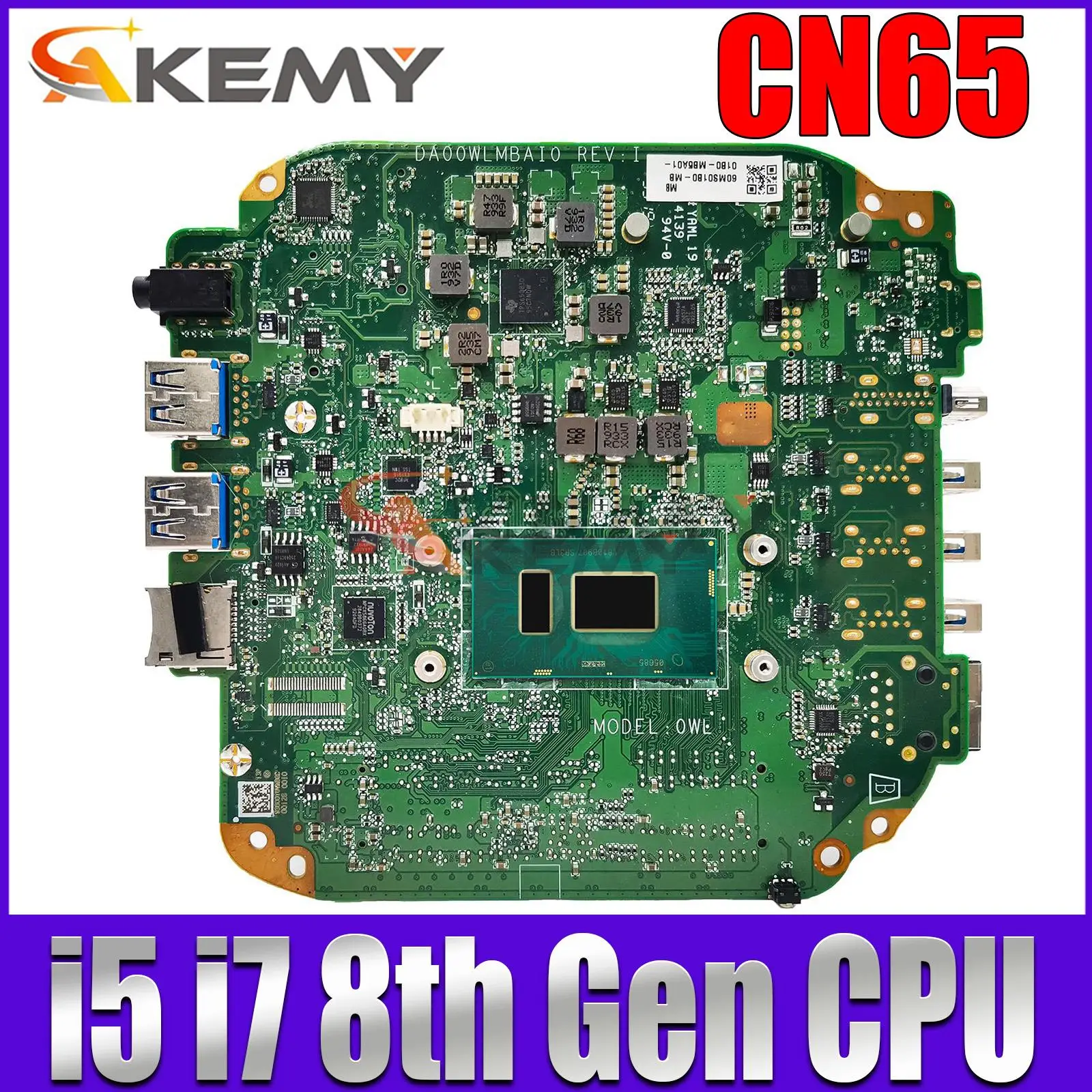 

For Asus Chromebox CN65 DA00WLMBAI0 Mainboard CN65 With I5-8250U I7-8550U CPU Motherboard 100% Tested Fully Work