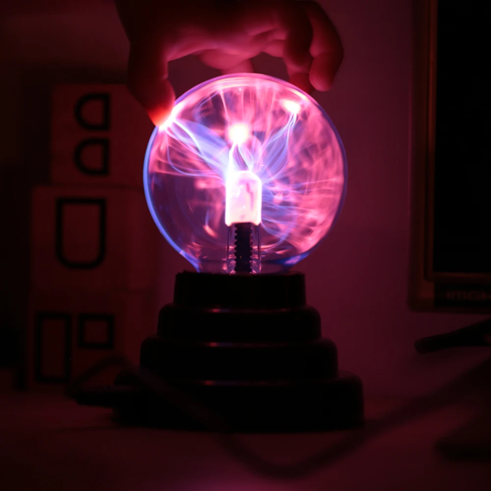 Lampe magique USB 3/4/5/6/8 pouces, boule électrostatique, boule magique en  cristal, boule de Plasma magique, cadeau de noël pour enfants, lampe en  verre – les meilleurs produits dans la boutique en ligne