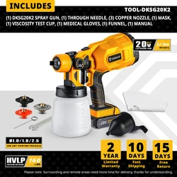 High Power Home Electric Paint Sprayer with Easy Clean Nozzle System (DKSG20K2)