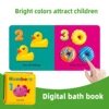 Baby Cognitive Early Education Book Is Not Tearable Floating Baby Bath Books For Baby Kids Learning Bath Toys Waterproof 2
