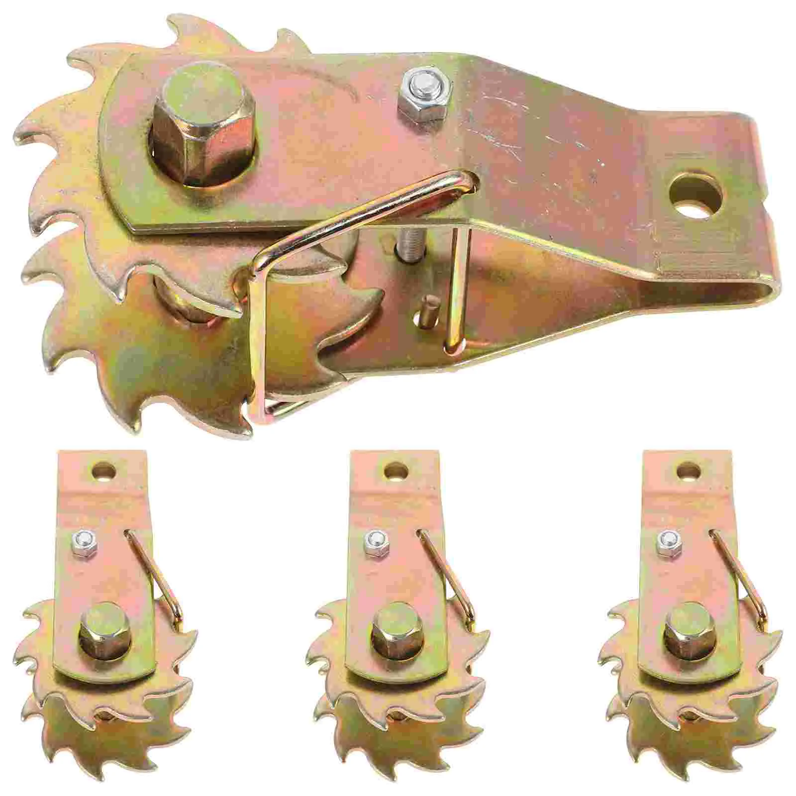 

4 Pcs Mini Winch Heavy Duty Cable Wire Tightener Clamps Steel for Tool Stainless