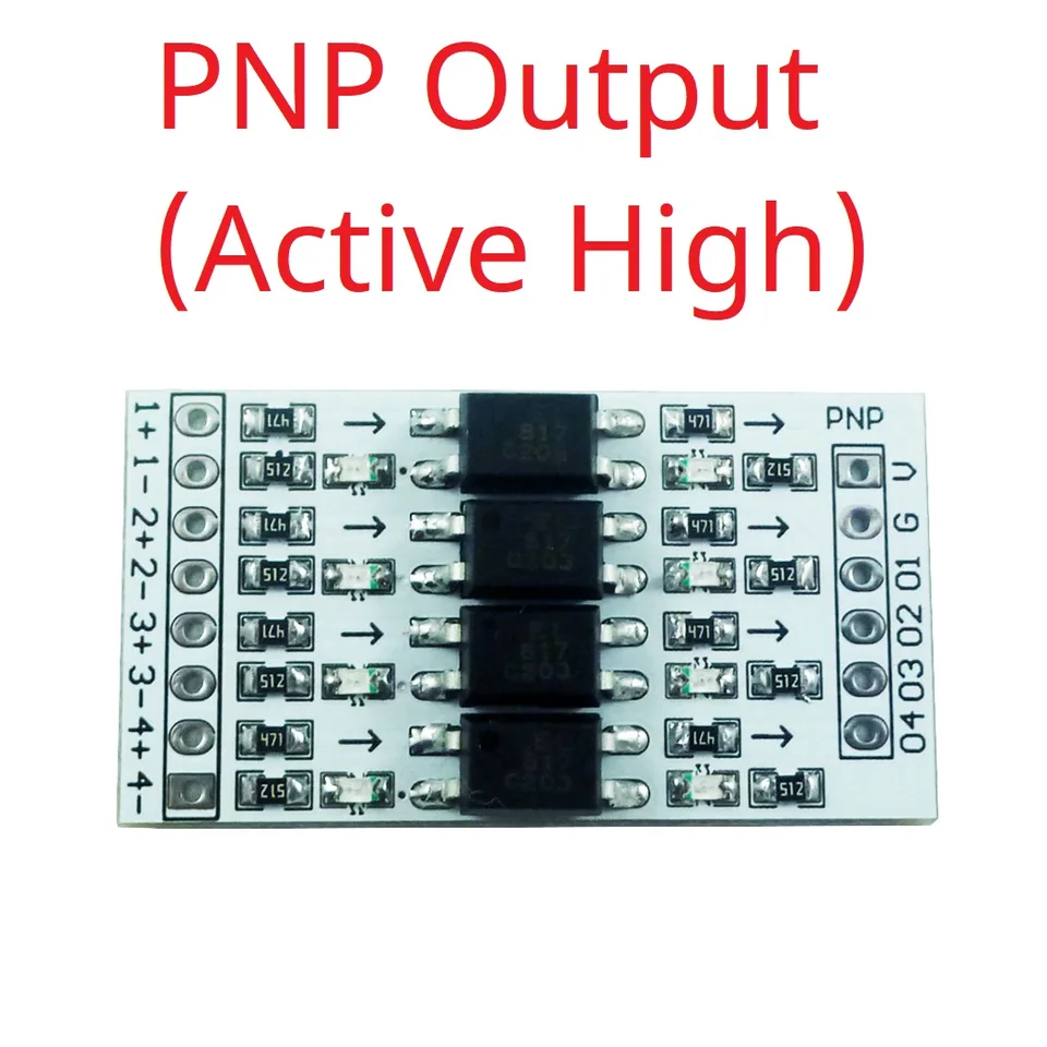 Plc Signaal Niveau Converter 4 Kanaals 5pcs 24V Naar 12V 4 Kanaals Optokoppelaar Isolatie Board Geïsoleerde Spanning Isolator