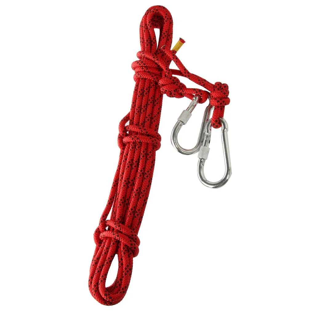 10M 8mm Dia Lifeline Climbing Rope Corn Outdoor Practical Gear