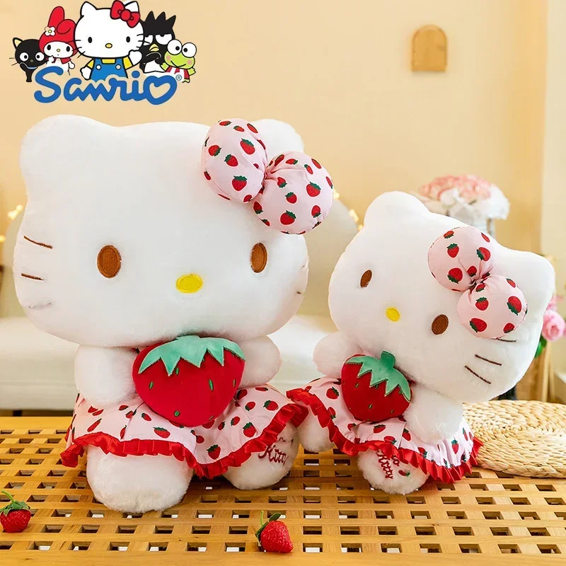 

Новинка Sanrio Kawaii Hello Kitty плюшевые игрушки Подушка Кукла Мягкие Cinnamoroll Детские Плюшевые украшения для дома подарок на день рождения девочке