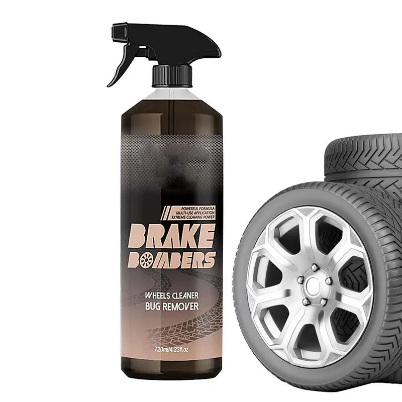 Wheel Rim Cleaner 120ml Powerful Rim And Brake Buster Spray Wheel Care Products For SUV RV Truck Mini Van Truck Sports Cars