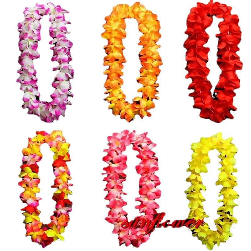 1PCSHawaiianArtificialFlowersLeisGarlandNecklaceWreathDIYFancy