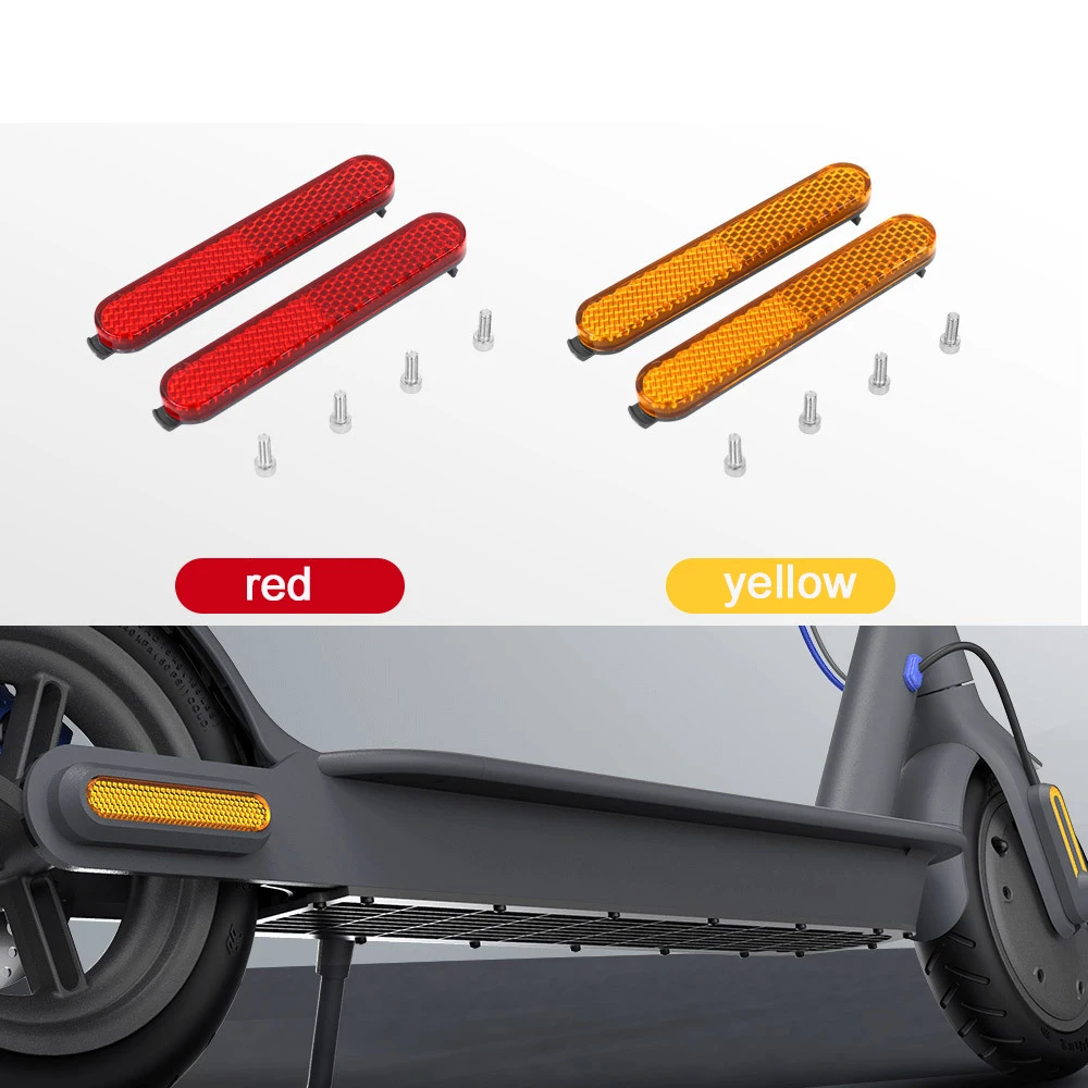 Electric Scooter Side Reflective Strap Stickers For Xiaomi Pro2 1S M365 Mi3 Accessories Rear Safety Decoration Night Reflector