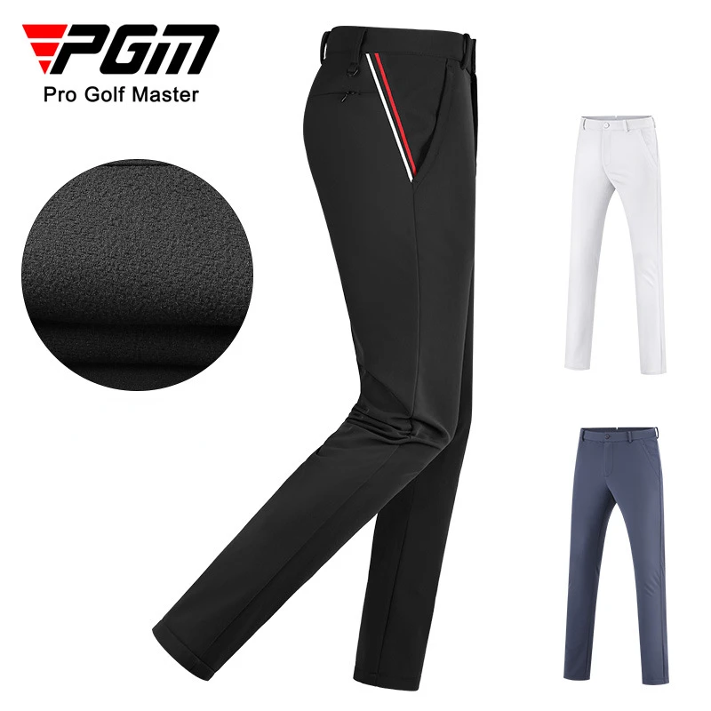PGMMensGolfPantsAutumnWinterThickenedPlushThermalSportsPants