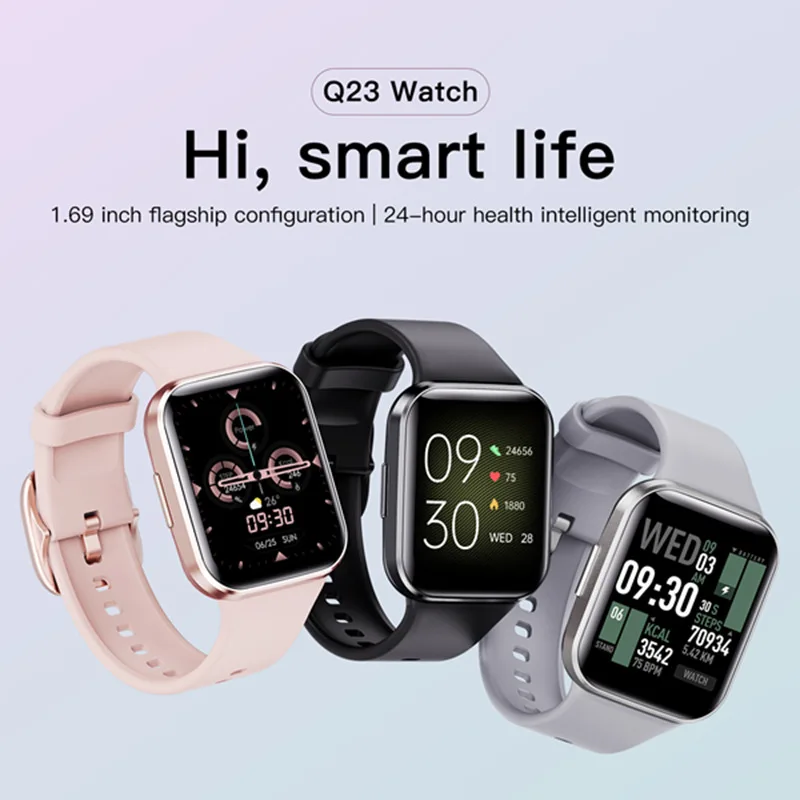 

2024 Lady Male Smartwatch Big Screen Sports Health Monitor Music Play Alarm Clock Fashion Smart Watch For Men Women Janpanese