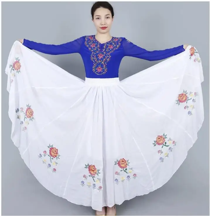 

Uyghur Embroidered Skirts, Ethnic Costumes, Miao Dance Dresses