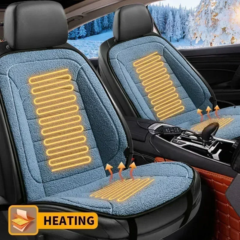 Heated Car Seat Cushion Cover Winter Warmer