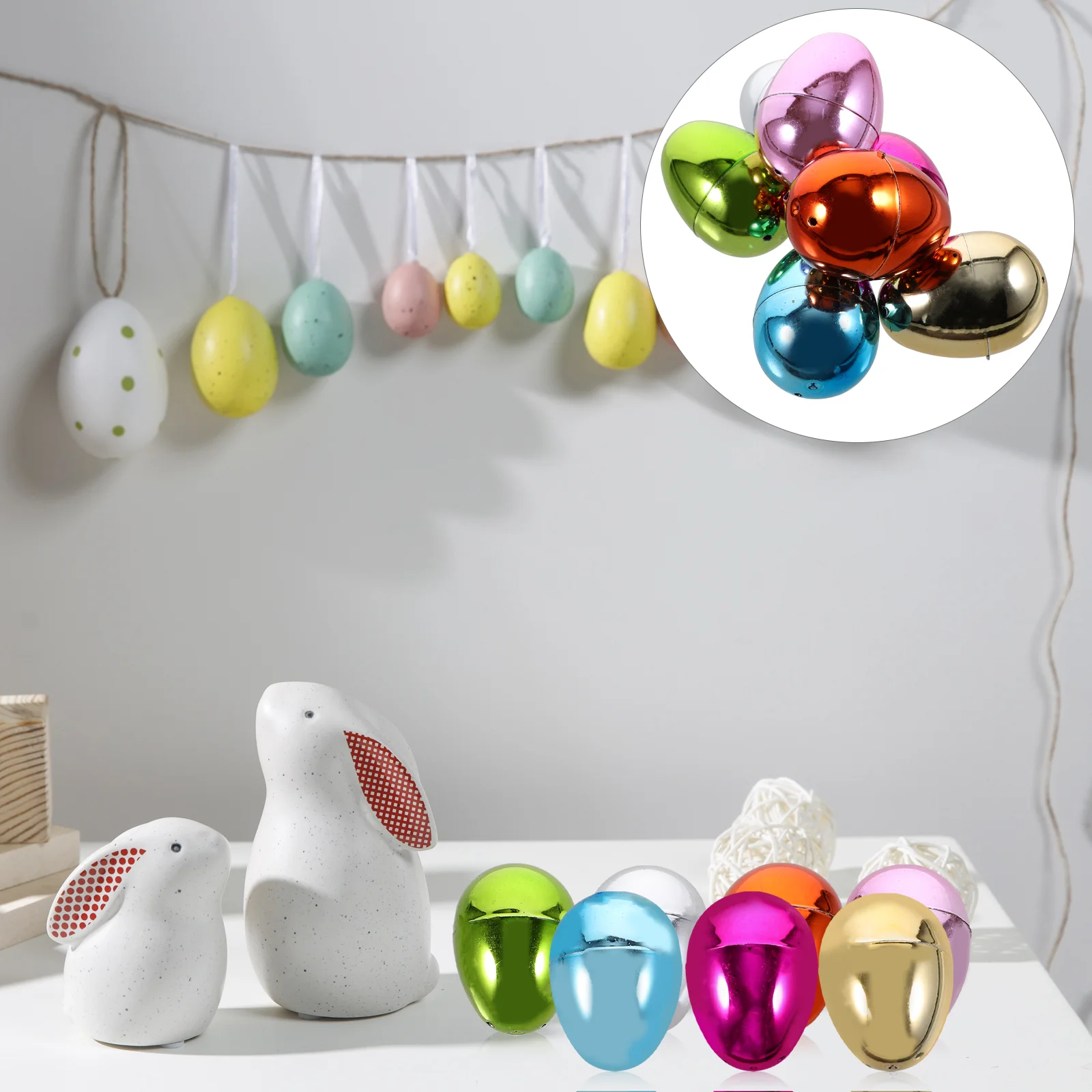 

Fillable Easter Eggs Ornaments Easter Party Favors Supplies Easter Egg Candy Boxes