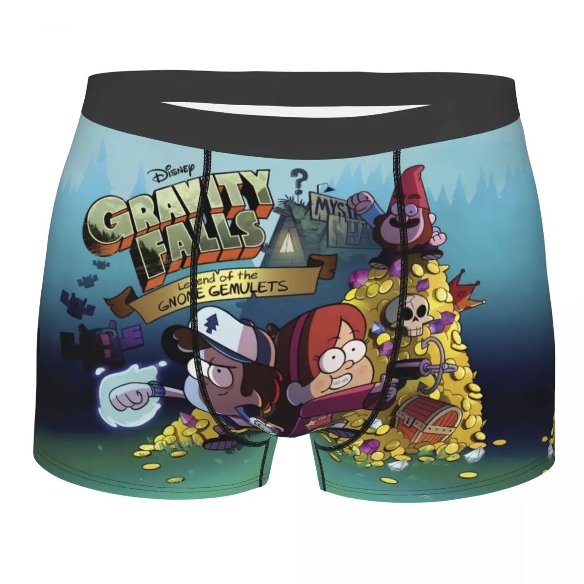

Disney Anime Gravity Falls Underwear Men Print Customized Boxer Shorts Panties Briefs Soft Underpants