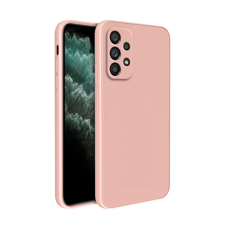 Basic Phone Case for Samsung Galaxy A04S A22 A32 A42 A52 A52S A72 A13 A23 A33 A53 A54 A73 5G Soft Liquid Silicone_voghion.com