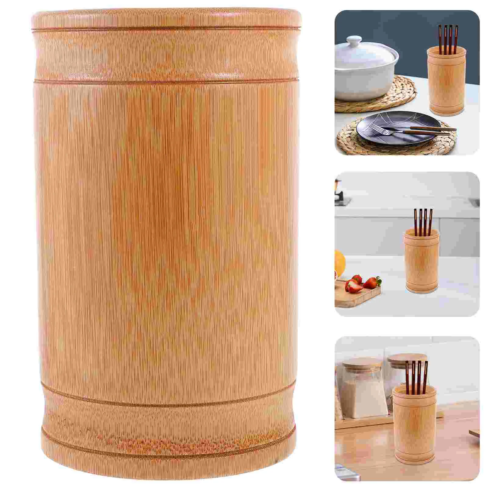 Kitchen Utensil Holder Bamboo Chopstick Chopsticks Case Desktop Wooden Cutlery Accessory glass rinser kitchen sink bottle washer kitchen sink cup rinser faucet glass washer cleaner attachment accessory for bar si