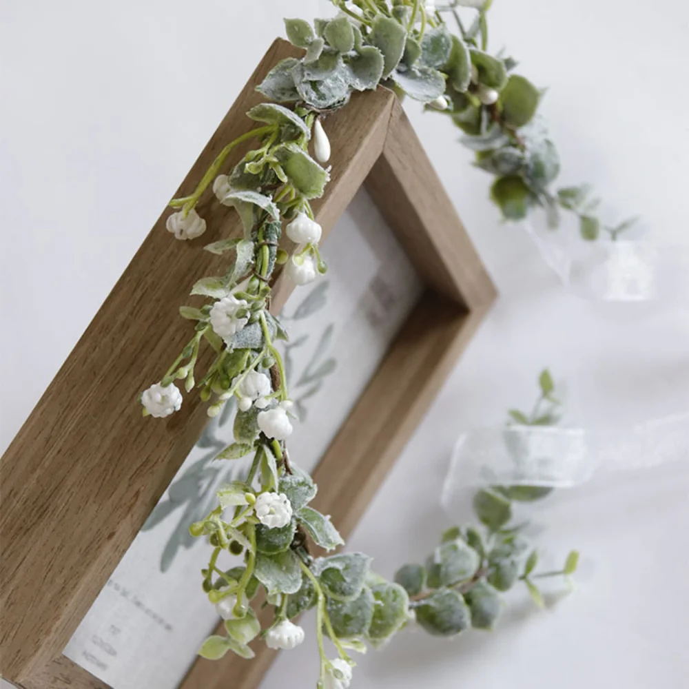 Vintage Flowers Bridal Headwear for Wedding Floral Wreath HeadbandCrown Birthday Photo Props Headpiece bride accessories wedding