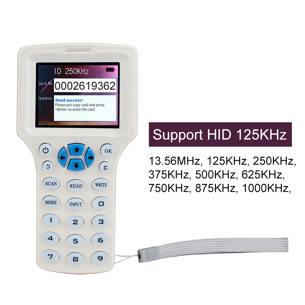 Clearance Sale Smart 10 Frequency RFID NFC Smart Card Reader Writer RFID Copier 125K 13.56M USB Programmer Copy Encrypted Key