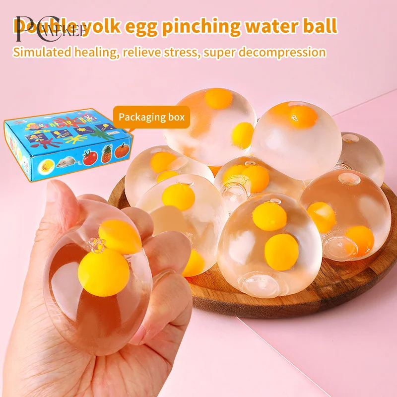 

Tricky Decompression 3D Egg Pinch Ball Silicone Push Its Bubble Anti Stress Toys