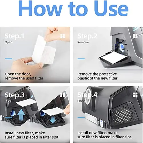 범용 CPAP 폼 필터 프리미엄 일회용 필터, ResMed AirSense 10-S9-AirStart 시리즈, 필립스 Respironics 용품 5