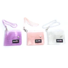 

1pc Mini Money Wallet Card Holder Transparent Women Purse PVC Clear Jelly Bag Clear Wallet Ladies Purse Wallet Jelly Card Holder
