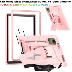 Custodia per tablet da 11 pollici resistente con tracolla e supporto - Silicone antiurto e copertura posteriore rigida