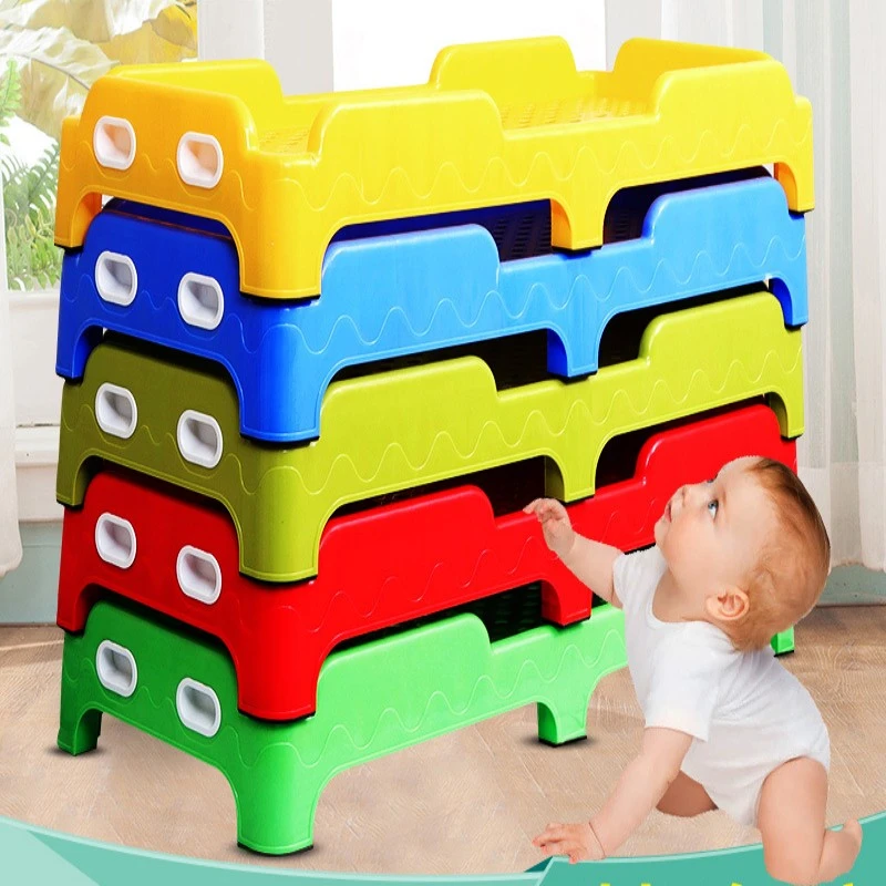 Children's Bed Kindergarten Plastic Bed Nap Bed Cama Infantil Lit