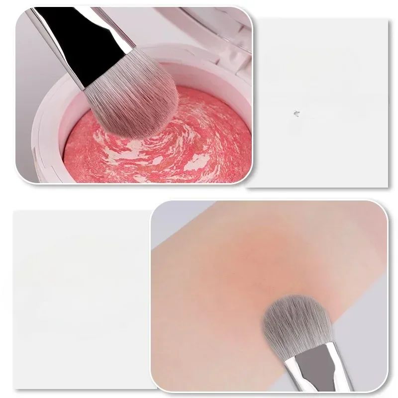 New Beauty Smudge Blusher Brush Powder Blush Cream Liquid Blush Makeup Brushes Flat Small Precise Blush Brush Makeup Tools