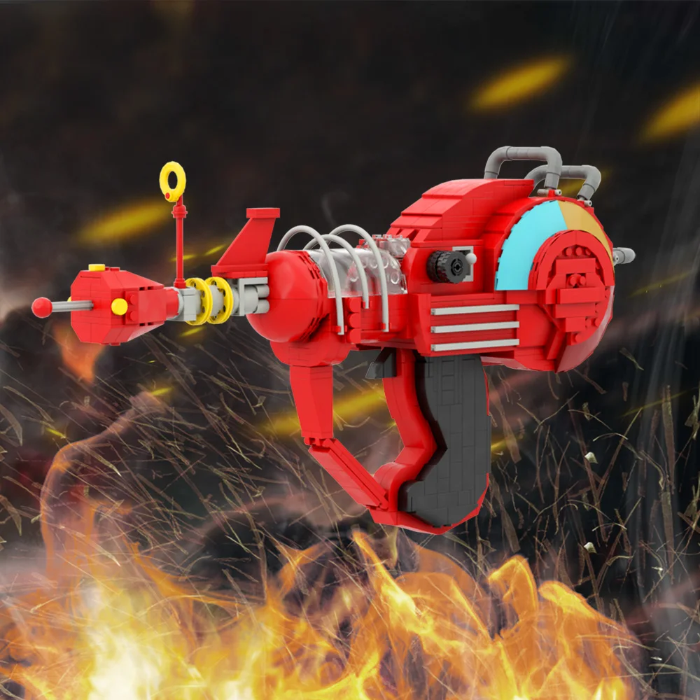 MOC For Call of The Dutyed Laser Gun Ray Guns Weapon Building Blocks