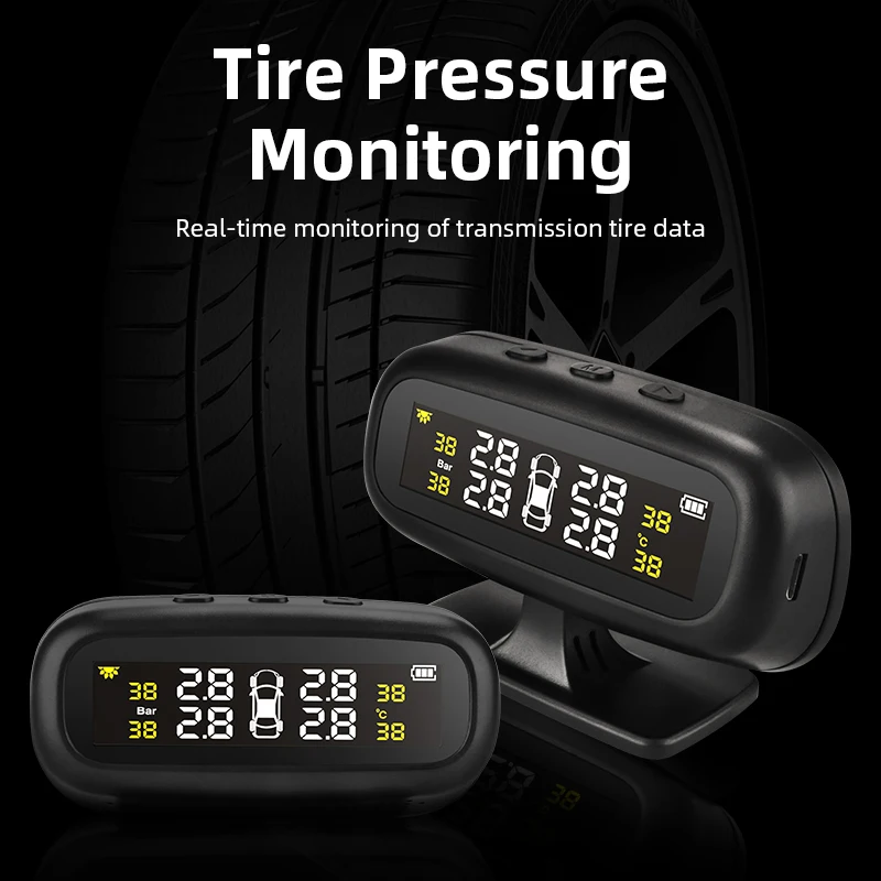 Jansite Solar TPMS Car Tire Pressure Alarm Monitor System Display Intelligent Temperature Warning Fuel Save 4 Sensors Auto Type car tire pressure monitor,car tire pressure sensor