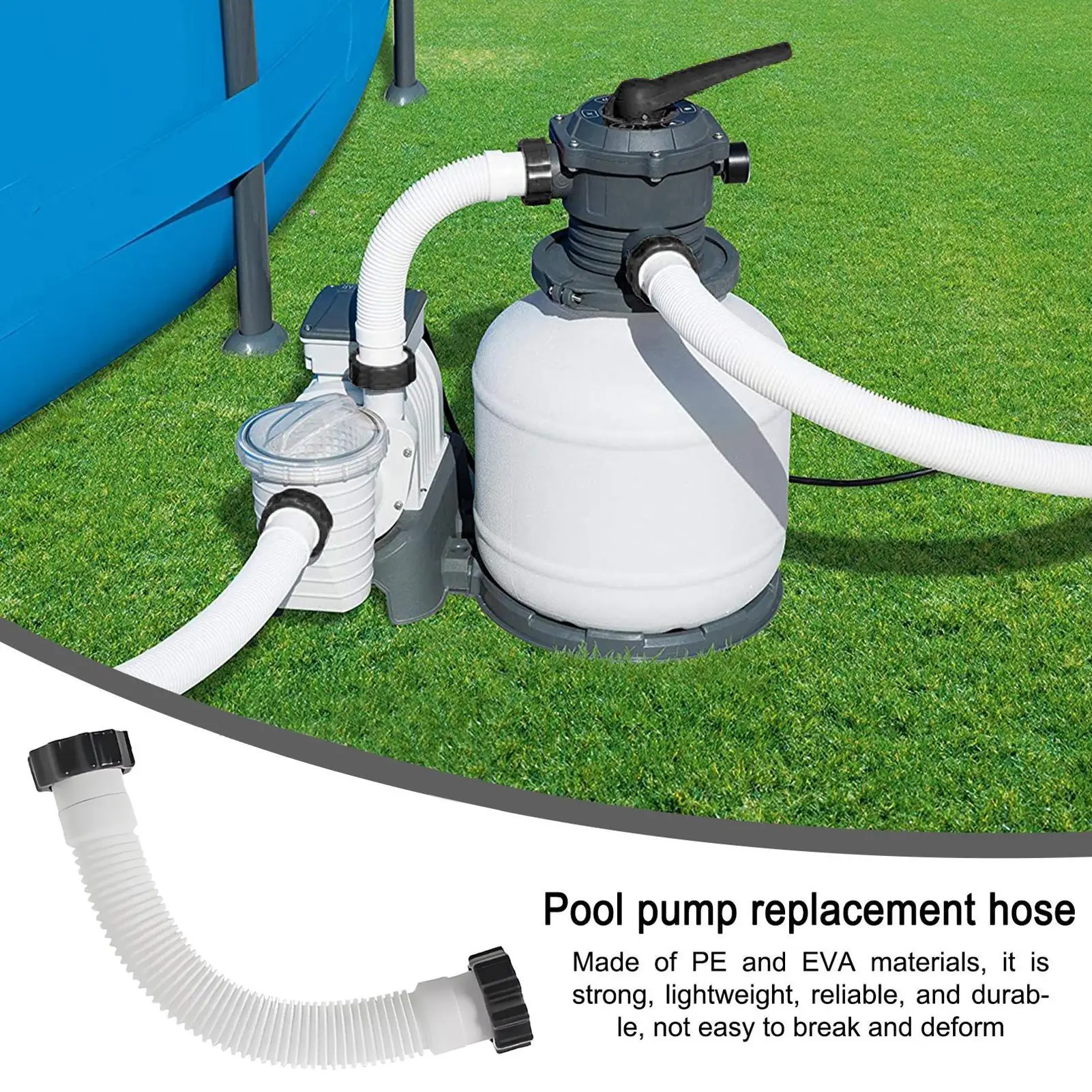 New 1Pcs Pool Sand Filter Pumps Hose Swimming Pools Pump Replacement Hose Interconnecting Hose For Pool Accessories