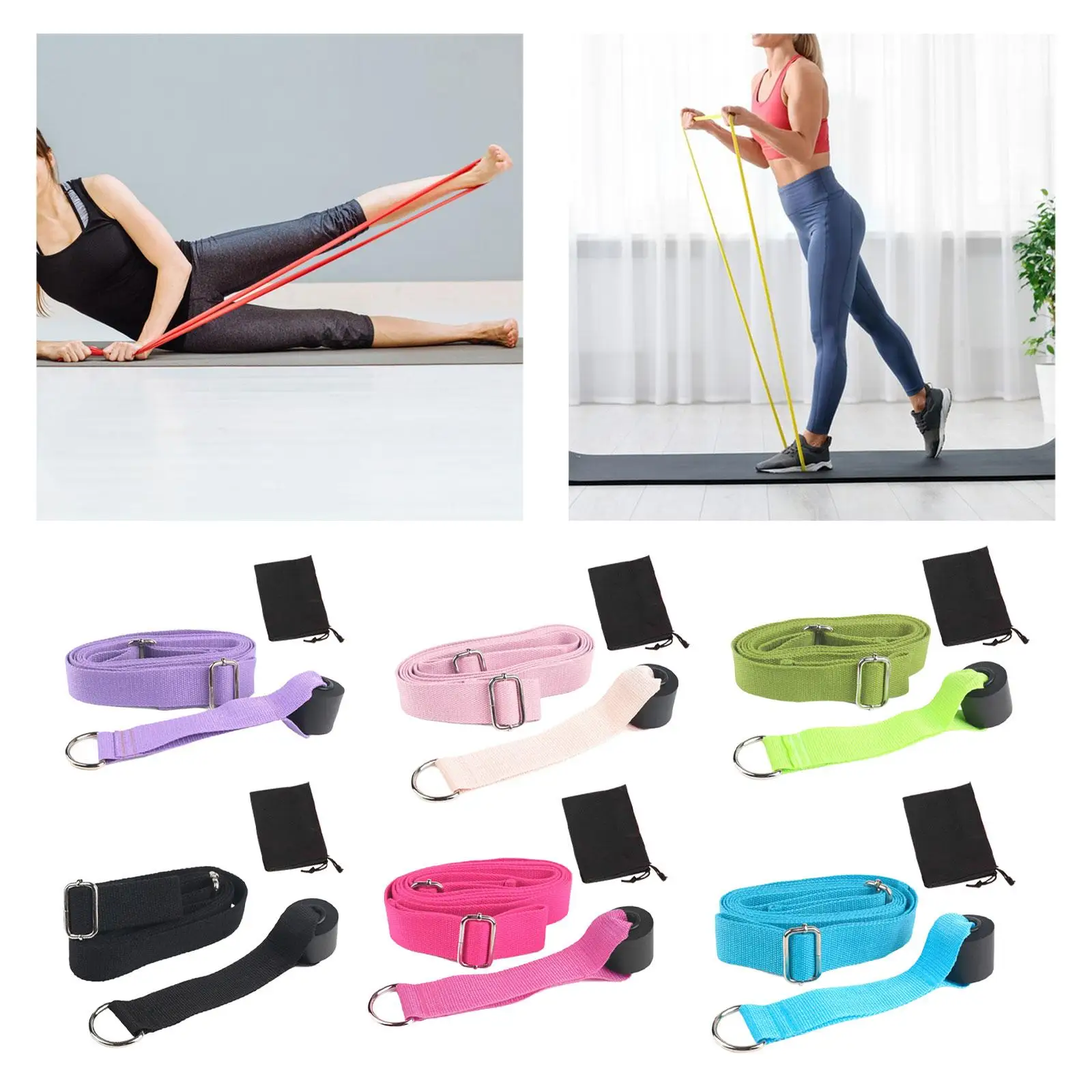 Leg Stretch Strap Split Inversion Strap Assist Trainer Yoga Stretching Strap for Exercise Gymnastics Dance Women Men Ballet