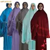 Arab national style Ramadan Women Lace Hijab Skirts Muslim Islamic 2PCS Abaya Prayer Burqa Robe Sets