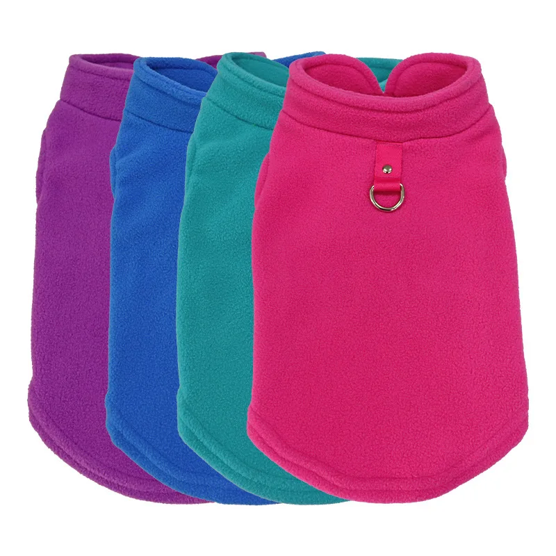 Winter Fleece Pet Dog Clothes Puppy French Bulldog Coat Pug Costumes Jacket Small Dogs Chihuahua Vest Yorkie Kitten