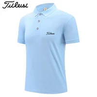 Polo à manches courtes de marque de luxe pour hommes, nouveau t-shirt respirant haut de gamme à revers, vêtements décontractés à la mode pour hommes 5