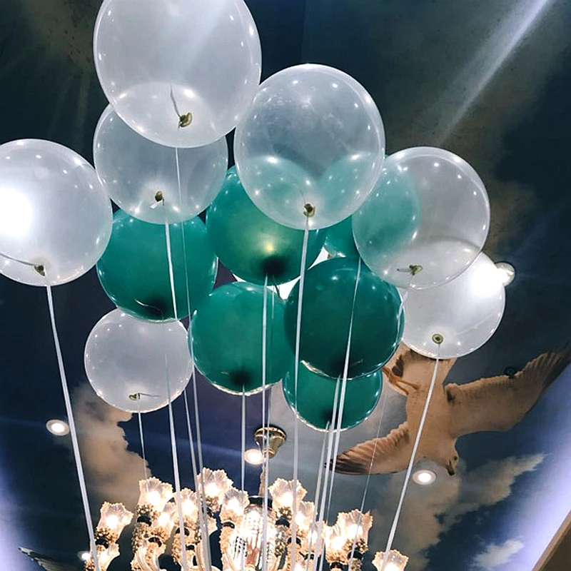 5× Clear Latex Balloon Helium Wedding Birthday Party Decor Supplies 12/18/24/36" 