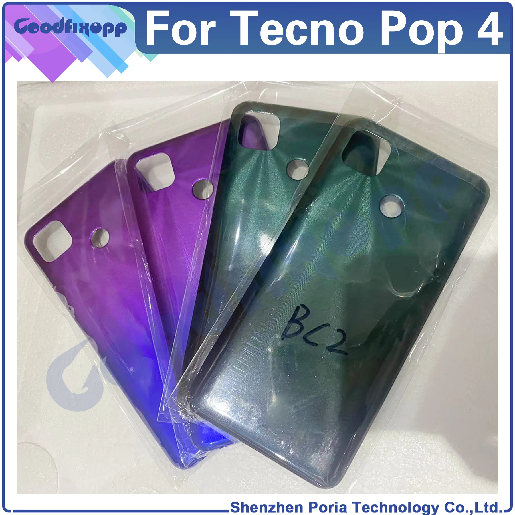 

For Tecno Pop 4 BC2 Back Cover Door Housing Case Rear Cover Battery Cover For Pop4 Replacement