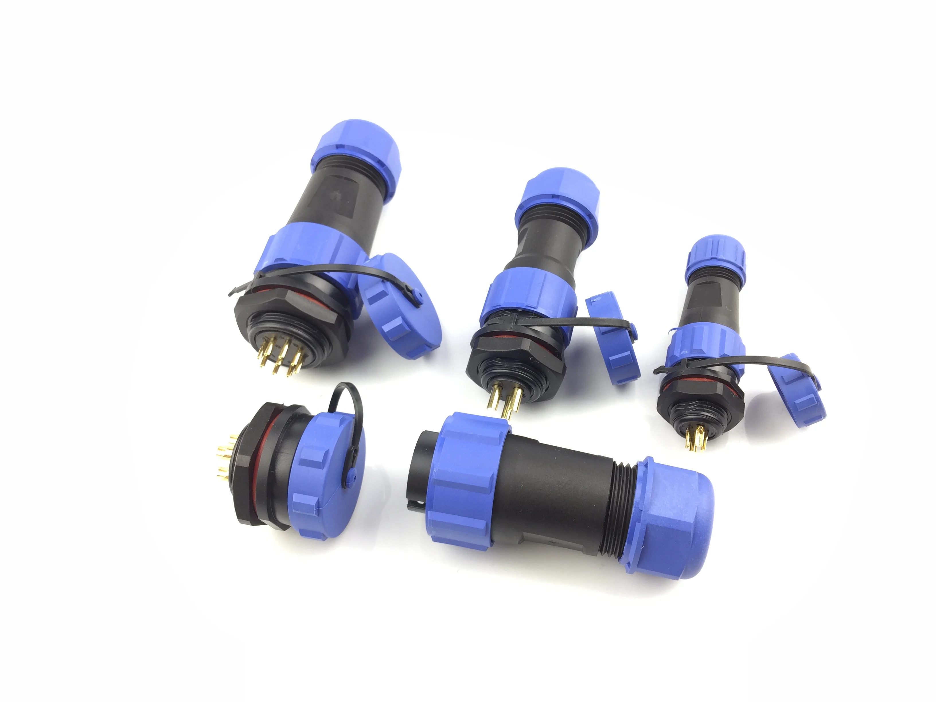 aviation plug connector SP13 SP16/17 SP20/21 2-12PIN Waterproof Aviation Connectors Male/Female Plug Socket Nut/Docking IP68 Cable Wire Connector