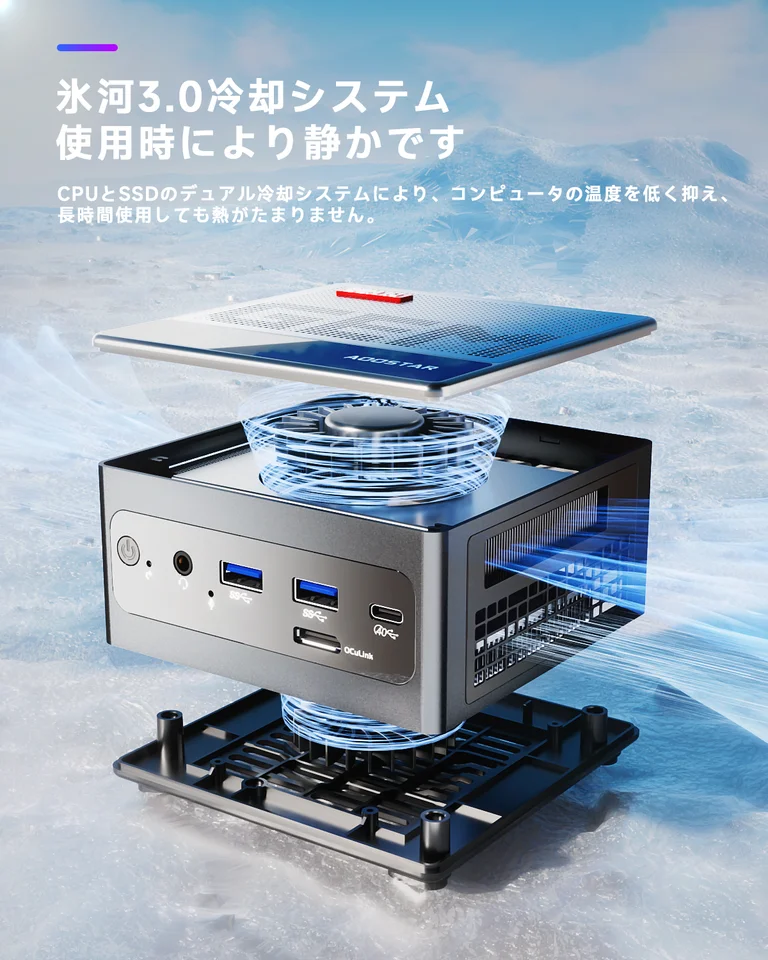 AOOSTAR GEM10 Ryzen 7 7840HS/6800H Mini PC with 32GB LPDDR5 3