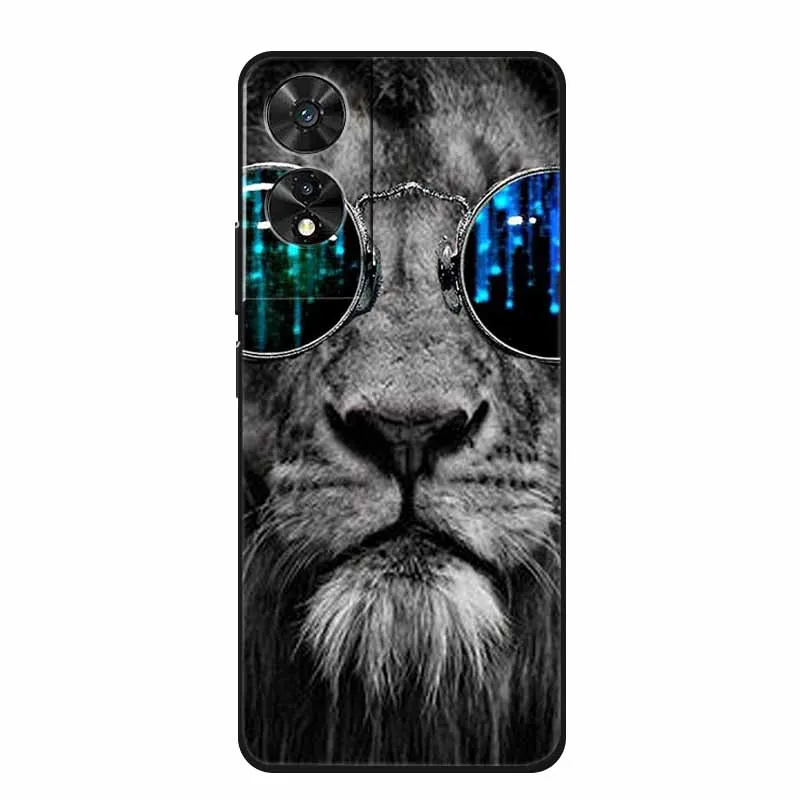 Wolf Lion Silicone Fashion Space TPU Phone Case with Enhanced Protection and Unique Print Design.