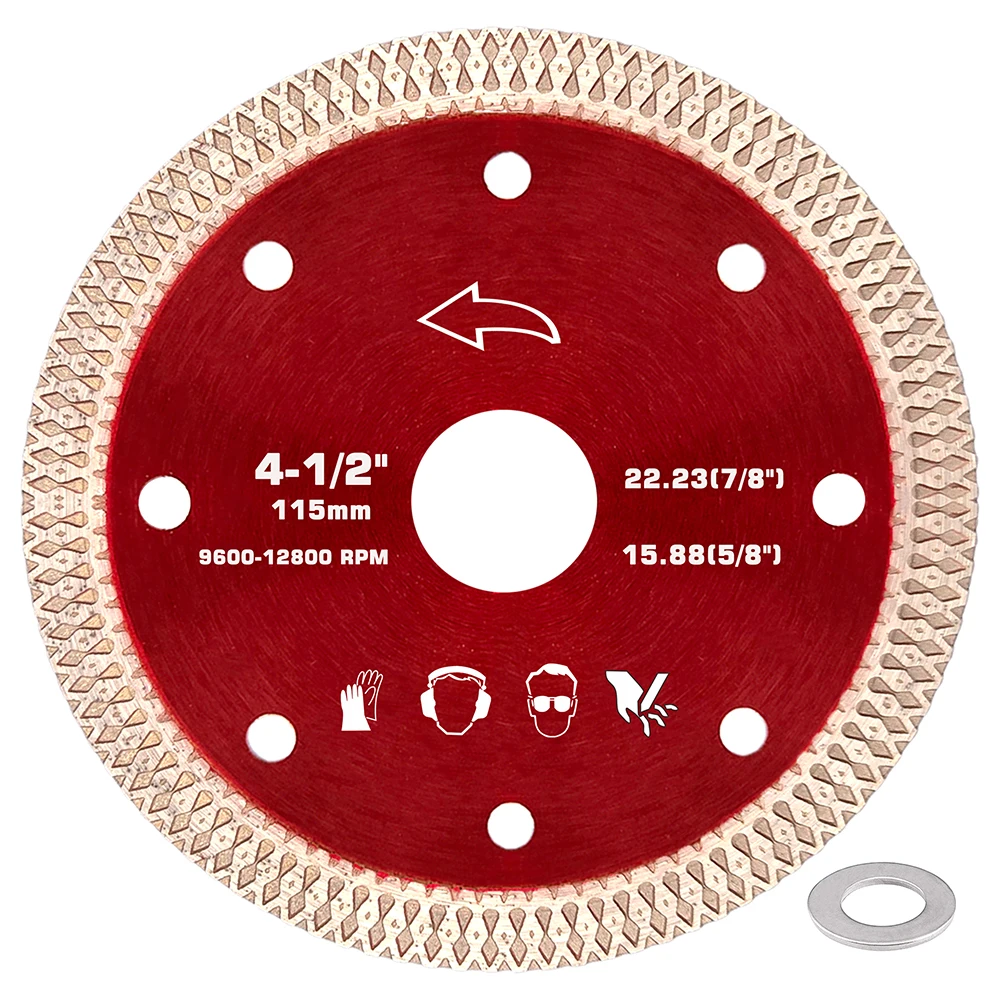 4.5 Inch Diamond Tile Knife Diamond Saw Blade for Cutting Porcelain Tile Granite Marble Ceramic