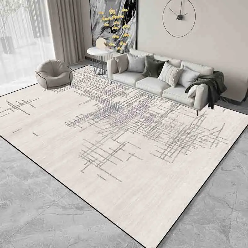 Home Light Luxury Carpets Living Room Decoration Abstract Carpet Hall Sofa Area Grey Rugs Bedroom Cloakroom Hallway Floor Mat 3
