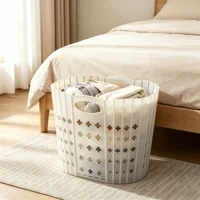 Foldable Stylish Laundry Basket with Handle Design — Space-Saving Home Storage Solution for Storing Clothes, Toys, and Miscellaneous Items, Suitable for Dorms, Bathrooms, Bedrooms, Rvs, and Homes Practical and Stylish Gifts 6