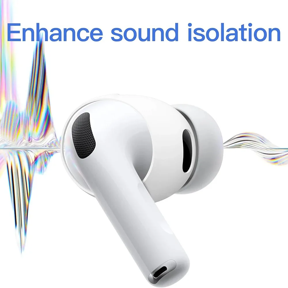 Silicone Eartips Cap - Ultra Thin Anti-Slip Protective Earbuds Cover (1-6 Pairs)