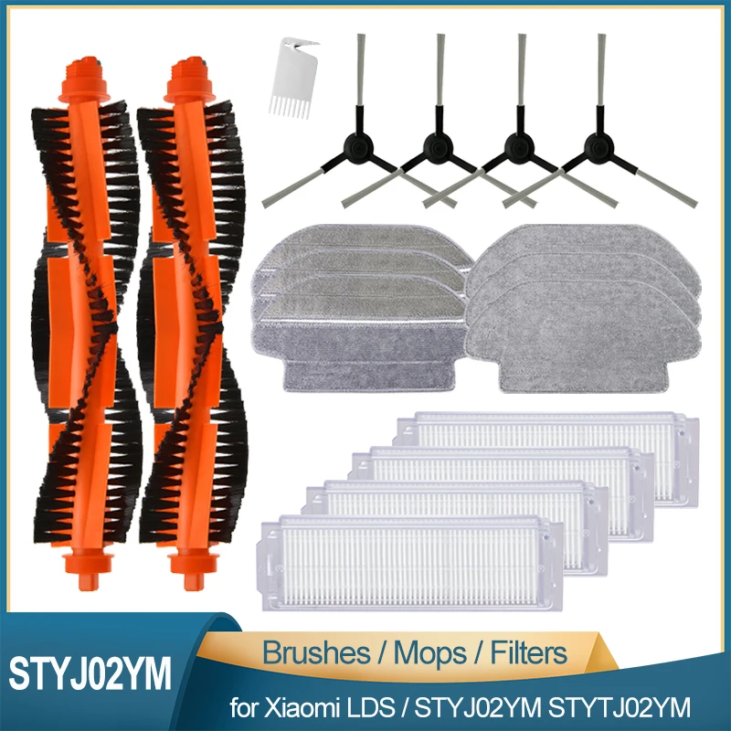 Filtro Hepa Pennello Mops Per Xiaomi Robot Aspirapolvere-Mop Pro Lds Styj02Ym Stytj02Ym 2S Xmstjqr2S 3C Per Conga 3490 Accessori