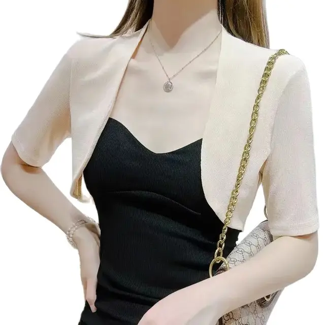 100% 브랜드 새롭고 높은 품질 특별한 날에 결혼식을 위한 필수 액세서리, 여름 화이트와 블랙 반팔 셔그 디자인