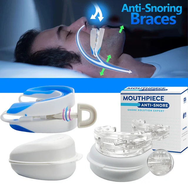 Adjustable Anti Snoring Mouth Guard Braces Say Goodbye to Snoring!