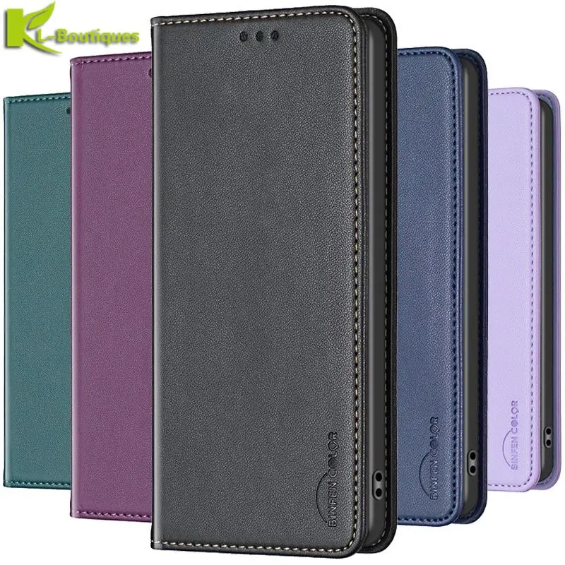 Luxury Leather Flip Magnetic Phone Case - Premium Protective Cover