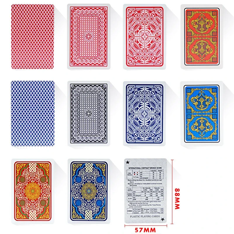 Playing Cards PVC Waterproof Plastic Crystal Game Ware Durable Supplies Creative Gift Practical Joke Party Gift playing cards plastic playing cards